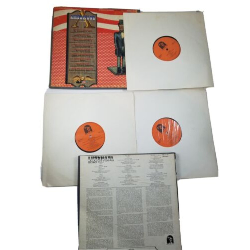 LP Set 3 Records Americana Volume 1 Limited Edition 33 RPM 1973 SQN115/3 Vintage